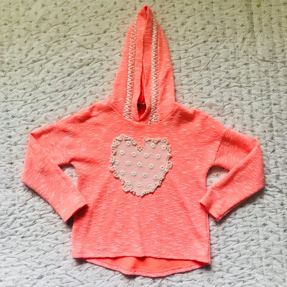 Jenna Jessie brand girls knit hoodie shirt